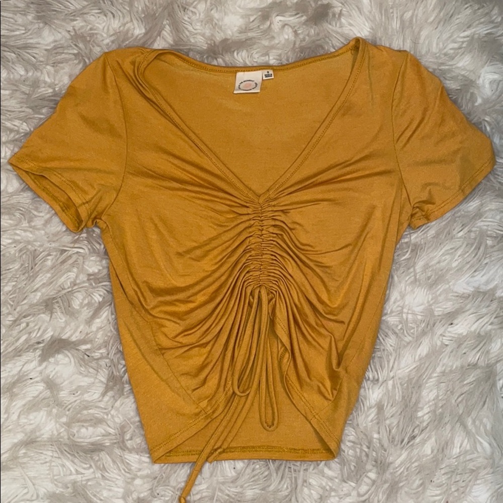 Yellow Crop Top